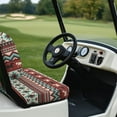 thumbnail image 4 of Psesaysky Golf Cart Seat Covers Fit for Club Car Precedent Front Seats Cushion, Aztec Tribal Horse Print Golf Cart Front and Back Seat Cushion Cover, No Nails Required, 4 of 8