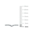 thumbnail image 4 of 1/10 Carat T.W. (I2 clarity, H-I color) Brilliance Fine Jewelry Diamond Contour Wedding Band in 10kt White Gold, Size 9, 4 of 5