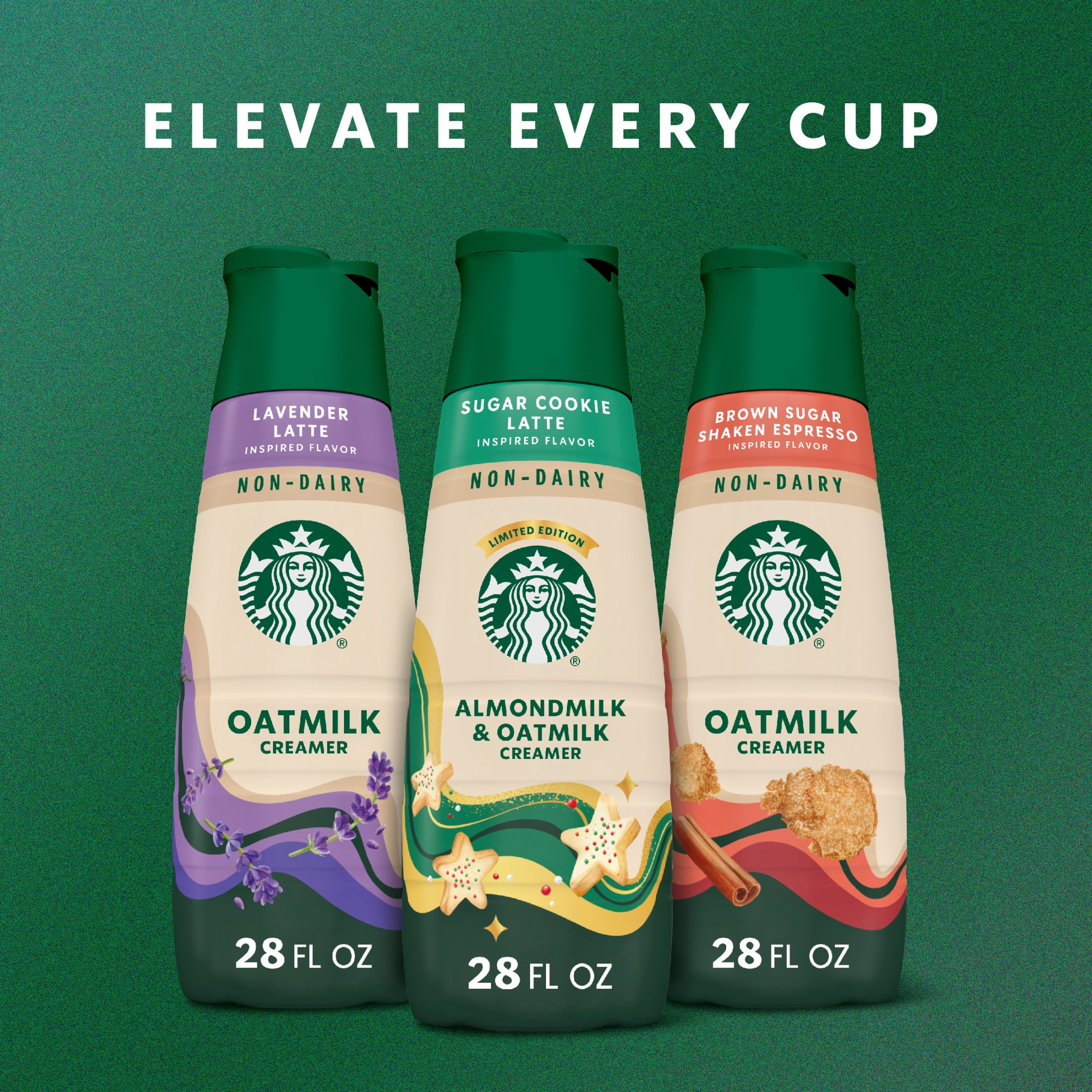 Starbucks Sugar Cookie Latte Inspired Non-Dairy Creamer, 28 fl.oz. Bottle 28 fl oz