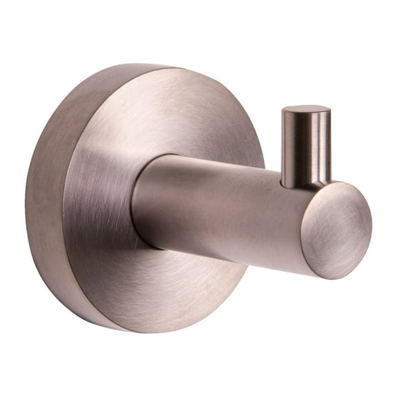 Design House Kelton Wall Mounted Robe Hook, Satin Nickel