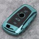 thumbnail image 5 of Funda protectora con soporte para llave con textura de fibra de carbono TPU, compatible con la serie X1 X5 X6/5 7, color verde, 5 of 8