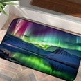 thumbnail image 4 of ONETECH Aurora Borealis Mountains Lake Square Floor Mat - Indoor/Outdoor/Front Door/Bathroom Mats for Home Entrance Outside Entry 19.68*39.37 in, 4 of 6