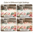 thumbnail image 7 of ODIKA 8'x10' Washable Area Rug Flamingo Tropical Welcome Motif With Boho Floral And Botanical Accents for Dining Room, Large Office, Lounge, Non-Slip Chair-Friendly Mat, 7 of 7