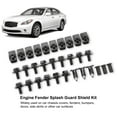 thumbnail image 4 of Kit de Protection contre les Éclaboussures, Attaches de Protection Anti-Éclaboussures Résistantes aux Impacts 28 Pcs Robustes pour G35 Berline EX35, 4 of 7