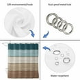 thumbnail image 5 of Teal Brown Waterproof Fabric Shower Curtain,Farmhouse Vintage Abstract Wooden Grain Waterproof Fabric Shower Curtain for Bathroom Curtains Bathtubs Hotel Shower Curtains with 12 Hooks Stall 48x72in, 5 of 8