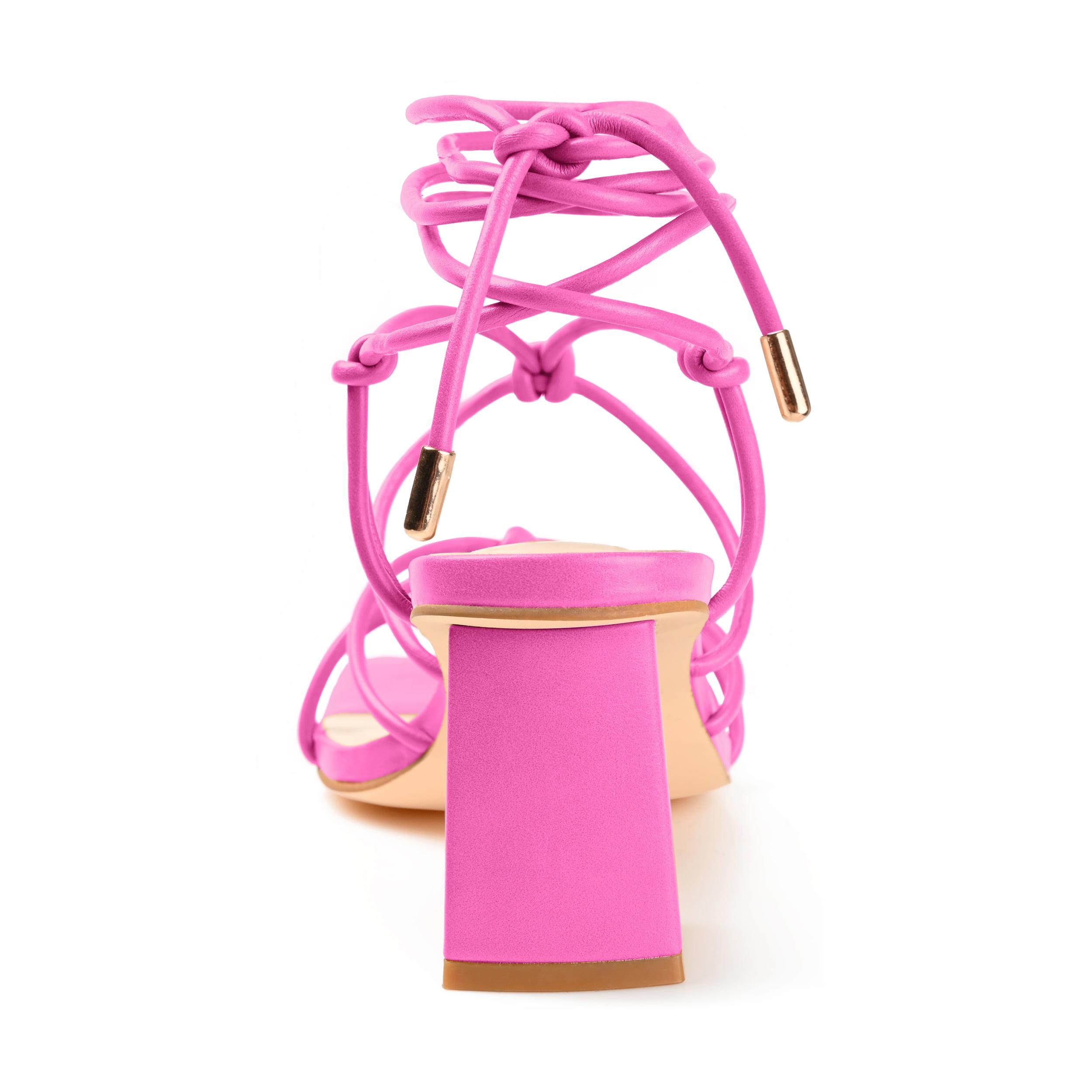 Journee Womens Harpr Open Square Toe Block Heel Dress Sandals