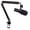 Black  Weighted Metal Mic Boom Arm, variant on YOUSHARES Microphone Pop Filter - Professional Foam Mic Covers Mic Windscreen Compatible with HyperX QuadCast S Mic