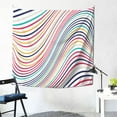 thumbnail image 2 of YFYANG Abstract Color Lines Tapestry, Bedroom Dormitory Living Room Decoration Tapestrys Wall Hanging , 59 x 59 in, 2 of 9
