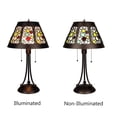 thumbnail image 5 of CHLOE Lighting Retro-Style Stained Glass 2-Light Table Lamp 18" Shade, 5 of 7