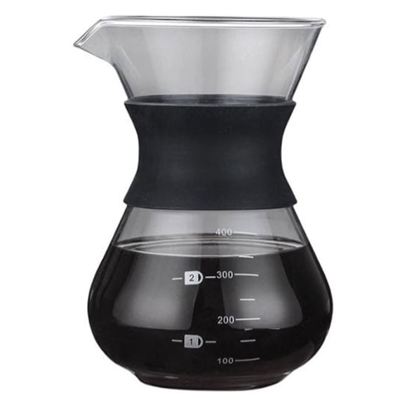 Billuyoard Cafetera Percolador Accesorios para el desayuno Superficie lisa Suministros de café Mango Diseño Utensilios de cocina Hervidor de Juegos de servir café y té 400ml