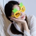 thumbnail image 1 of 1 par de gafas con forma de piña, gafas decorativas, accesorios creativos, gafas divertidas para fiesta de disfraces TUNC Sencillez, 1 of 5