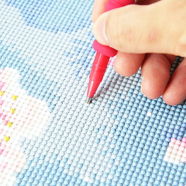 Cuadros Decorativos DIY Pen Christmas Cartoon Mosaic Pen Art Crafts 5D para regalos de niños (5) Tmvgtek embutido en tela