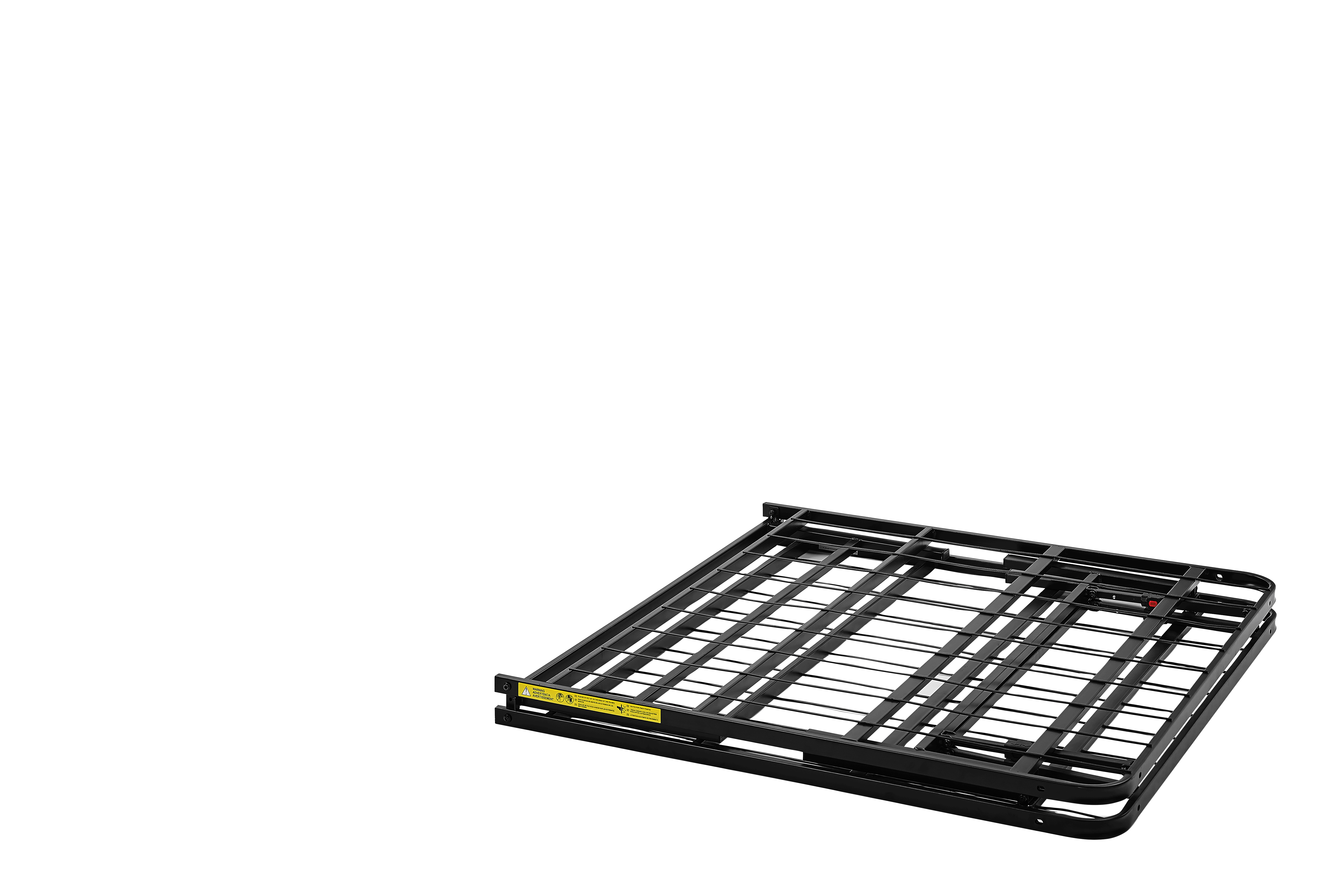 Mainstays 14 in High Profile Foldable Steel Twin XL Platform Bed Frame, Black