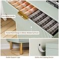 thumbnail image 6 of TROPOW 5 Drawer Dresser, Modern 6 Drawer Dresser for Bedroom with Gold Handle and Large Drawer, Wood Double Chest of Drawers and Storage Organizer for Living Room, Hallway, Entryway,Green, 6 of 8