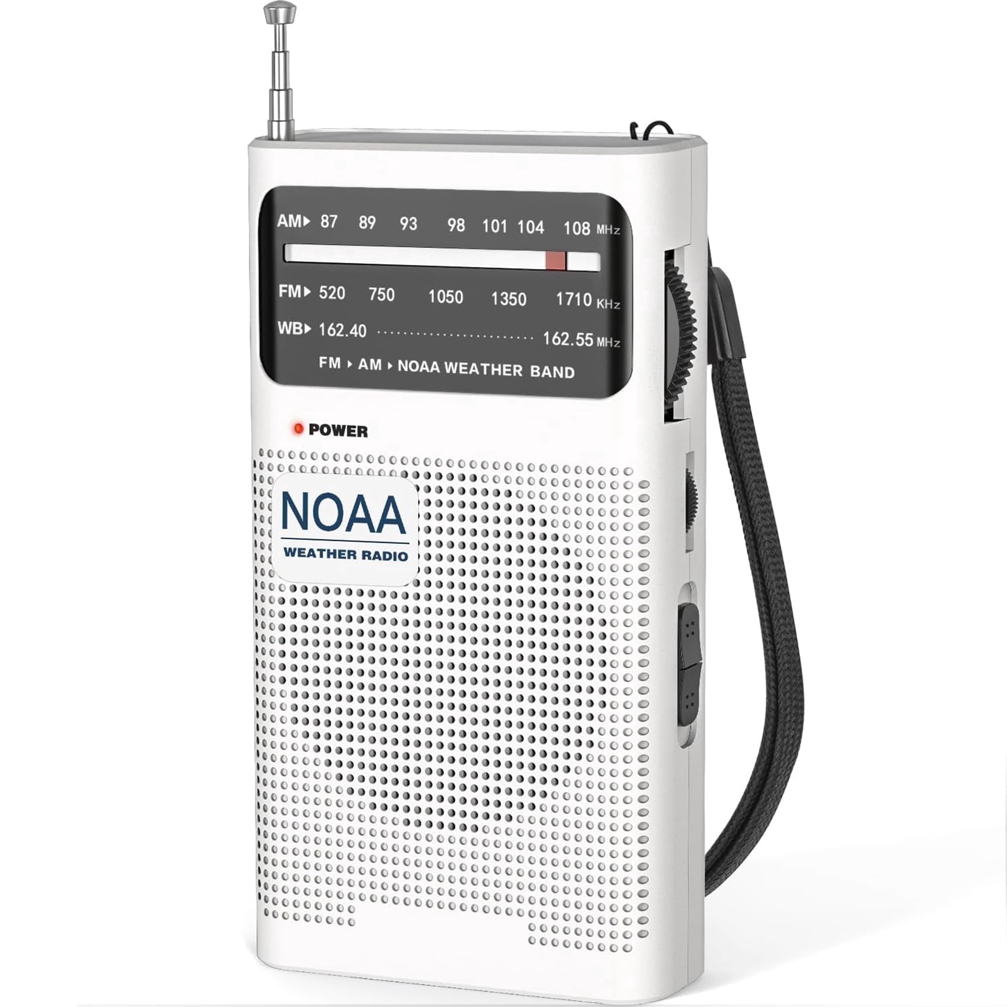 AM FM Radio Portable, Pocket Handheld Radio, Transistor Radio 2AA Battery Operated with Long Range Reception, Loud Speaker, Transistor Antenna, Earphone Jack, Small Gifts for Seniors Elderly