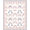 Pink Blue Cream, Pattern 1, variant on ODIKA 8'x10' Washable Area Rug Border Whimsical Scattered Polka Dot Motifs Pink Boho Scallop Playful Expressive for Dining Room, Large Office, Lounge, Non-Slip Chair-Friendly Mat