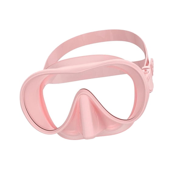 Máscara de buceo con esnórquel, gafas antivaho, visión amplia, profesional, portátil, con protector nasal, para natación, para mujeres, hombres, Rosa