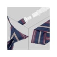 thumbnail image 3 of Corbata de rayas preatadas para hombres INSPIRE CHIC para el Día del Padre, cuello ajustable elástico, corbatas fáciles para uniforme universitario, azul oscuro, talla única, 3 of 4