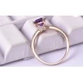 thumbnail image 4 of Natural Amethyst Ring,14k Rose Gold,Christmas Gift For Beloved, 4 of 6