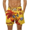 thumbnail image 2 of Luxalzxs Funny Chicken Mens Swim Trunks, Rooster Swimming Trunk for Men, Beach Shorts, Mens Swim Shorts Fashion Quick-Dry Beach Board Shorts, 2 of 6