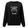 thumbnail image 1 of Gibobby Sudadera mujer Sudaderas de moda de gran tamaño para mujer con cuello alto sudaderas de manga larga trajes de otoño 2023(Negro,XG), 1 of 3