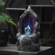 thumbnail image 5 of Decoración de horno de casa de té de reflujo de cascada de soporte de quemador , Estilo de cristal LED, 10,2x9,4x18,2cm, 5 of 9