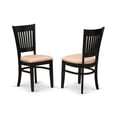 thumbnail image 3 of Pemberly Row Antique 3-piece Dining Set with Linen Fabric Seat in Black, 3 of 5
