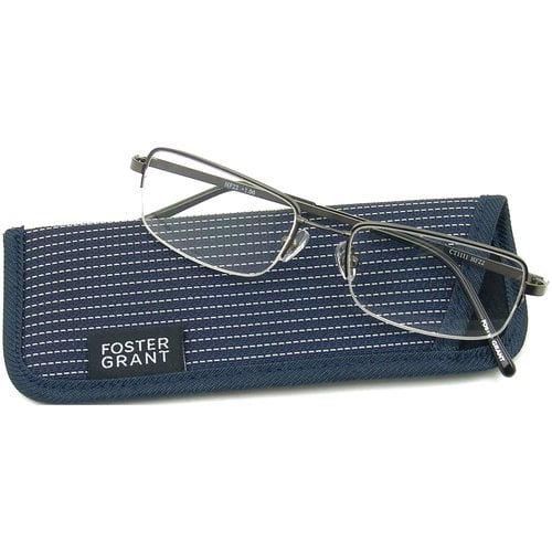 Foster Grant Men's HF22 Reading Glasses, Gray