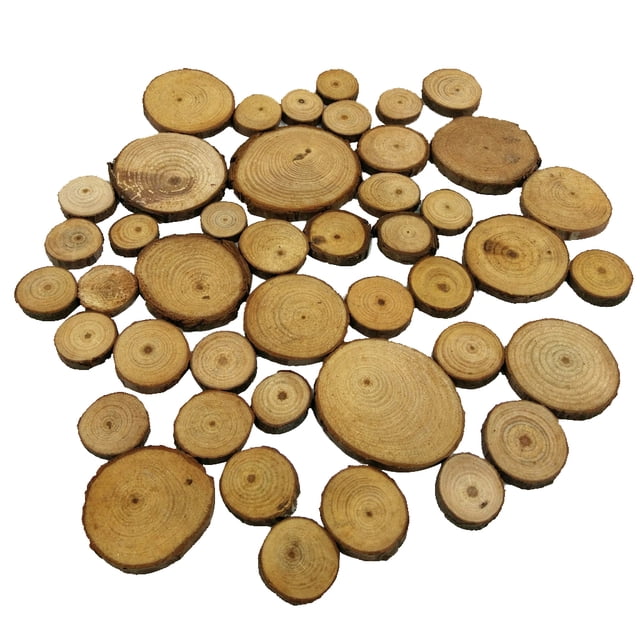 50pcs ing Wedding Christmas Rustic Wood Log Slices Discs