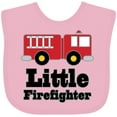 thumbnail image 3 of Inktastic Little Firefighter Fire Engine Boys or Girls Baby Bib, 3 of 4