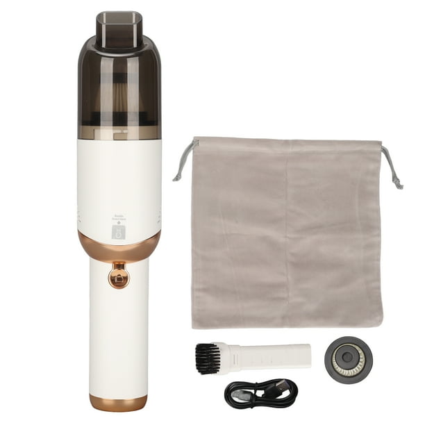 Aspiradora de coche inalámbrica desmontable 120W batería recargable de alta capacidad LED 12000Pa succión portátil aspiradora de mano blanca