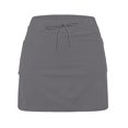 thumbnail image 5 of GEWSEY Womens Tennis Skirt Pleated Athletic Skirts with Pockets Shorts High Waisted Golf Skort for Workout Pickleball (Grey, M), 5 of 6
