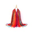thumbnail image 5 of MSJUHEG Scarf Shawls And Wraps Women Lady Fashion Folk-Custom Retro Tassel Scarf Wrap Shawl Travel Scarves Silk Scarf Red E, 5 of 9