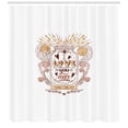 thumbnail image 3 of Ambesonne Love You More Shower Curtain, Floral Jar Art, 69"Wx70"L, Peach Blush Brown, 3 of 3