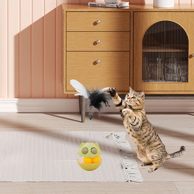 Juguetes para gatos perfecl juguete interactivo hierba gatera verde