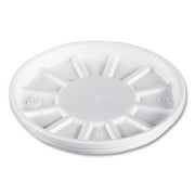 Dart Vented Foam Lids, Fits 6 oz to 32 oz Cups, White, 50 Pack, 10 Packs/Carton