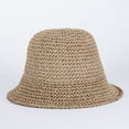 thumbnail image 5 of CoCopeaunts Summer Straw Hat For Women Wide Brim Floppy Panama Sun Hats Female Lady Sunshade Caps Outdoor UV Protect Foldable Beach Sun Cap, 5 of 6