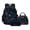 Black - Vehicle, variant on Kids Backpack Set with Lunch Box, Camo Print School Backpack with Lunch Box Pencil Case, 3 Piece Kids School Bag Set for Boys Girls, Purple