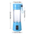 thumbnail image 2 of Mini exprimidor eléctrico de 400ml, máquina para batidos con carga USB, exprimidor fresco automático multifuncional para viajes en casa y oficina, 2 of 9