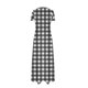 thumbnail image 2 of Vestido Corto de Verano de la Moda de las Mujeres Impreso de Manga Corta Cuello Redondo Tobillo de Longitud Vestido Casual, 2 of 4