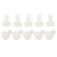 thumbnail image 1 of Unique Bargains Nylon Machine Screws, M4x8mm Slotted Pan Head Fasteners Bolts, White 50Pack, 1 of 4