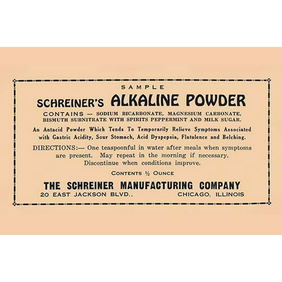 Schreiner's Alkaline Powder-Fine Art Canvas Print (20" x 30")