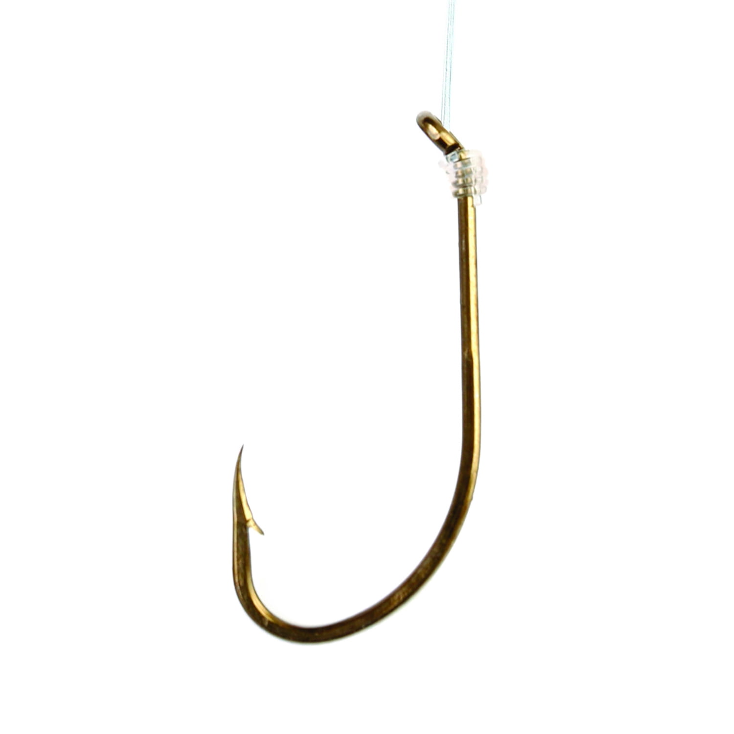 Eagle Claw 031H-6 Plain Shank Snell Fish Hook, Size 6 