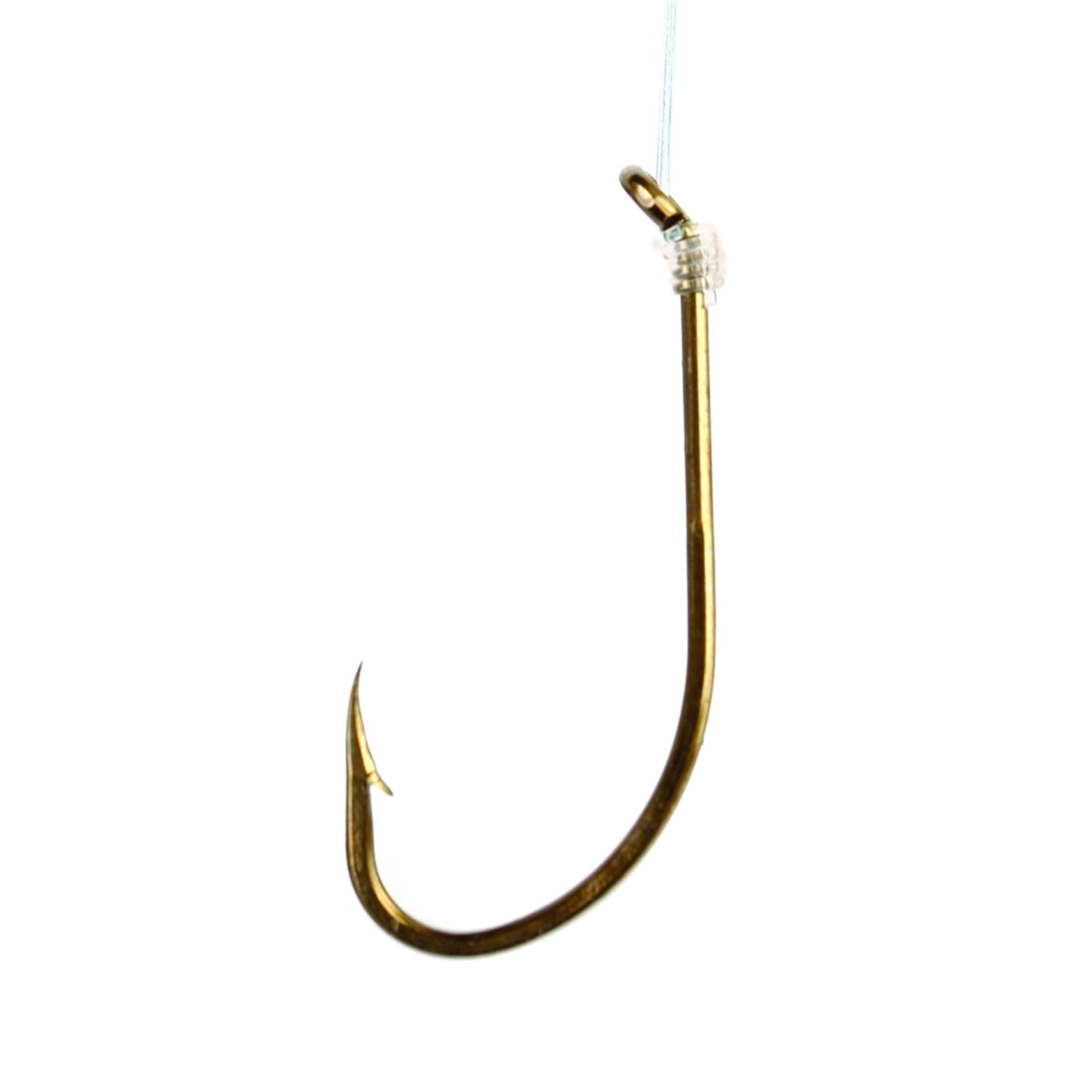 (4 pack) Eagle Claw Plain Shank Snells Fish Hooks, Size 10, 6 Pack