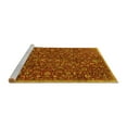 thumbnail image 2 of Ahgly Company Machine Washable Indoor Square Persian Yellow Traditional Area Rugs, 4' Square, 2 of 4
