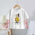 thumbnail image 2 of YABCSAZ Girls Boys Sun Protection UPF 50+ Shirts Lightweight Sunscreen Baby Long Sleeve Rash Guard Outwear Swim Shirt for Kids Young Children Teens Size 9 Years, 2 of 3