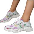 thumbnail image 3 of AUDeals Women Travel Walking Shoes - Lightweight Breathable Mesh Sneakers for Casual Trips and Everyday Motion (White, 8), 3 of 8