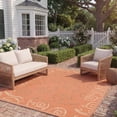 thumbnail image 3 of Safavieh Courtyard Jessica Paisley Indoor/Outdoor Area Rug, Terracotta/Cream, 5'3" x 7'7", 3 of 10