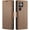 Brown, variant on QLTYPRI Wallet Case for Samsung Galaxy S23, Premium PU Leather Magnetic Flip Folio Case with RFID Blocking Credit Card Slots Kickstand Shockproof Protective Phone Case Cover - Green