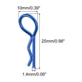 thumbnail image 2 of 20pcs 30-Degree Angle Body Clips Bent Springy Pins for All 1/8 1/10 Scale Model RC Car Crawler Fit 1.4mm Rod(Blue), 2 of 7